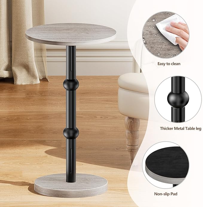 Drink Table, Small Round Side Table - Image 6