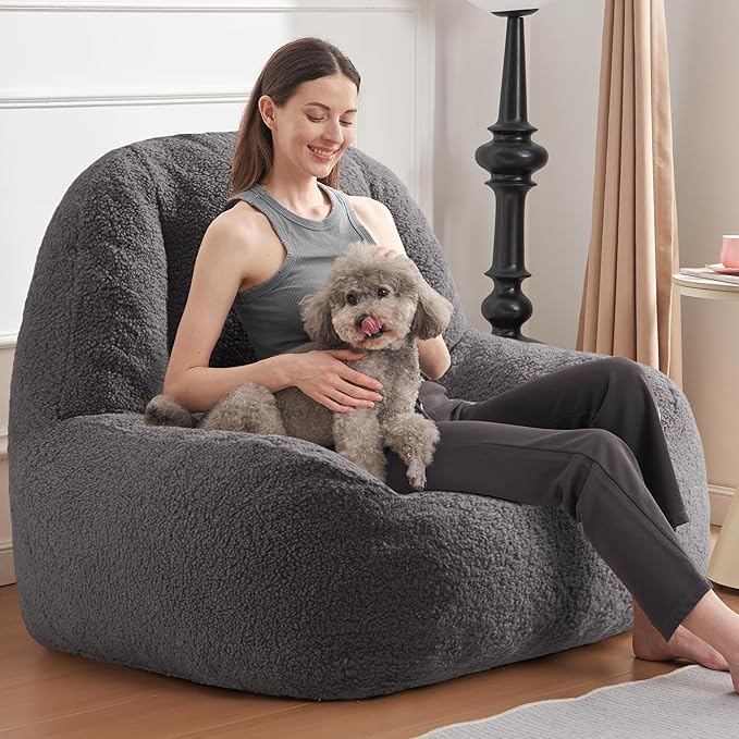 Homguava Bean Bag Chairs for Adults, Giant Beanbag Couch Adult Bean Bag Chair - Image 7