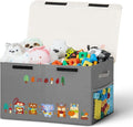 80L Large Toy Storage Box with Lid, Large Toy Box Chest by Unknown