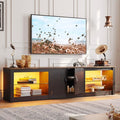 Bestier 70 Inch Led TV Stand for 75 Inch TV Large Entertainment Center Gaming by Bestier