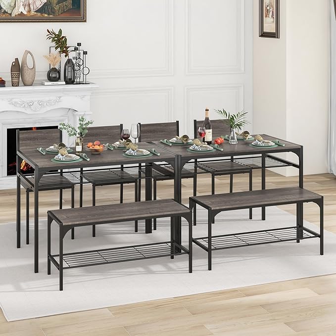 Giantex Dining Table Set for 4, Kitchen Table - Image 9