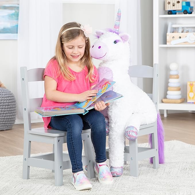 Melissa & Doug Wooden Chairs, Children's Wooden Playroom Furniture - Image 6