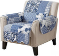 Great Bay Home Patchwork Scalloped Printed Furniture Protector Stain Resistant by GreatBayHome