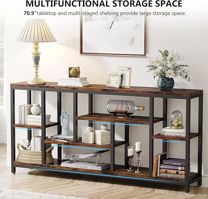 Tribesigns Console Sofa Table, 70.9 inch Extra Long Table Behind Couch - Image 6