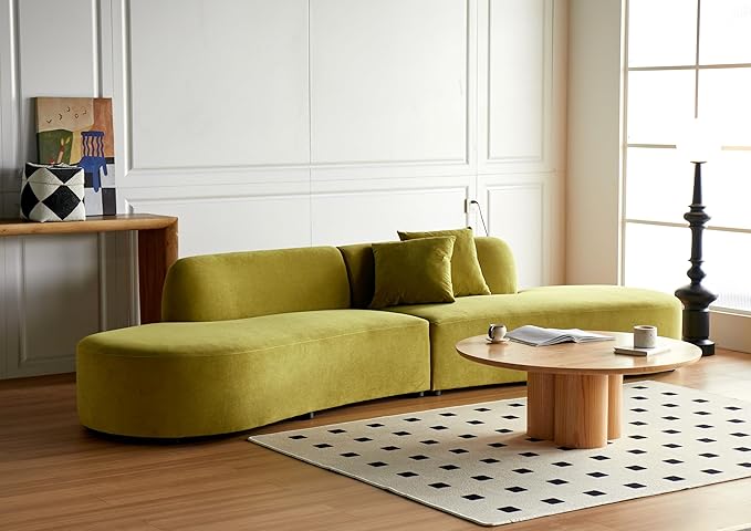 Container Furniture Direct 132" Curved Sofa - Image 6