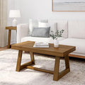 Plank+Beam Classic Rectangular Coffee Table, 40 Inch Farmhouse Coffee Table by PlankBeam