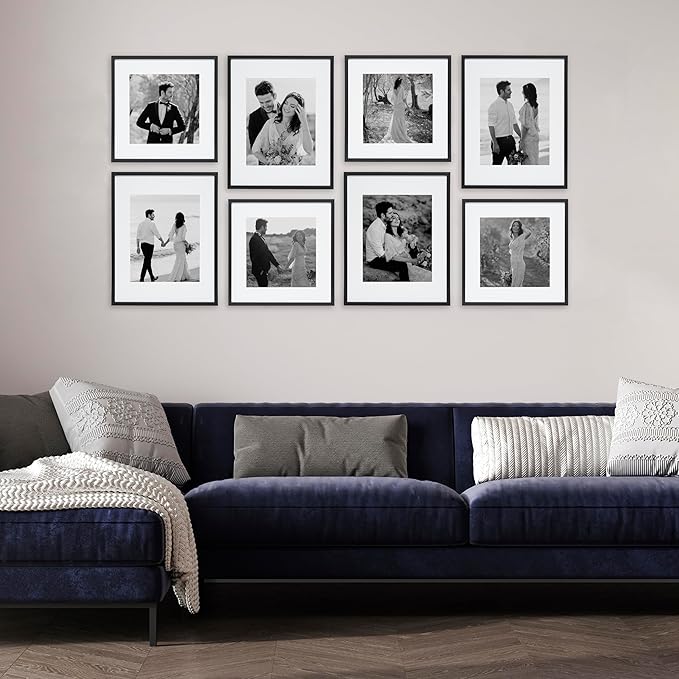 Camden Reed Arcadia 8 Piece Oversized Gallery Wall Frame, 11x14 and 11x11 inch - Image 2