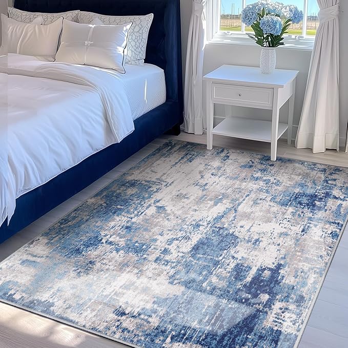 Washable Area Rugs 3'x5' Non-Slip Modern Abstract Soft - Image 6
