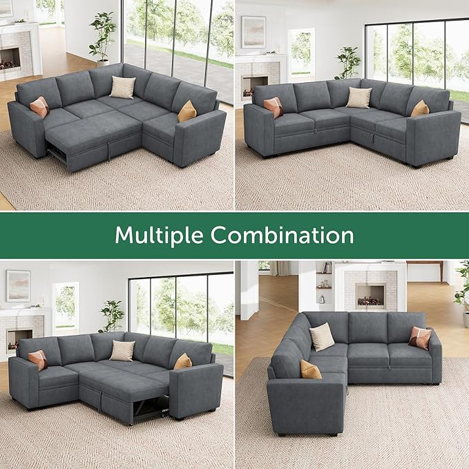 HONBAY Modular Sectional Sleeper Sofa - Image 5
