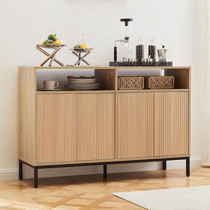 Farmhouse Buffet Sideboard Cabinet by MERICONIA