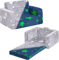 Tiita Kids Chair Couch, Folding Toddler Comfy Sofa Chairs, 2-in-1 Kids Plush by TiitaHome