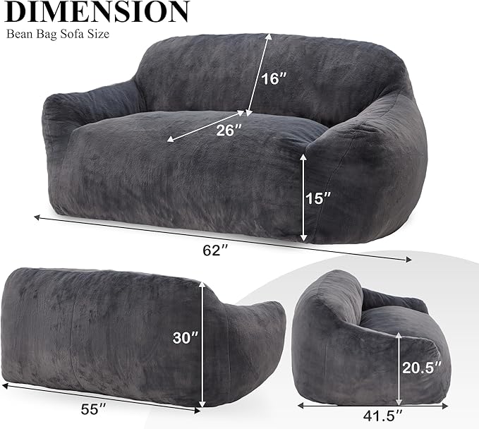 Homguava Oversized Bean Bag Chair - Image 2