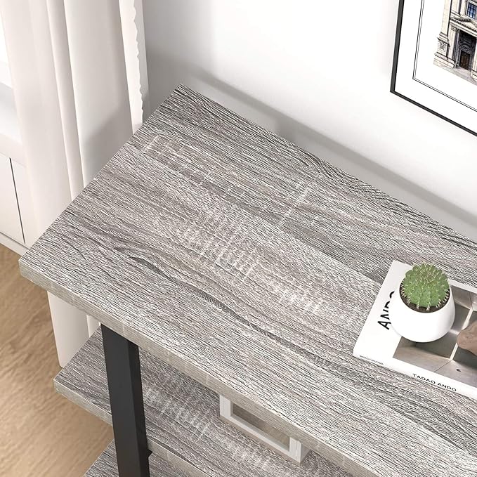 FOLUBAN Sofa Table, Wood Entryway Table - Image 6