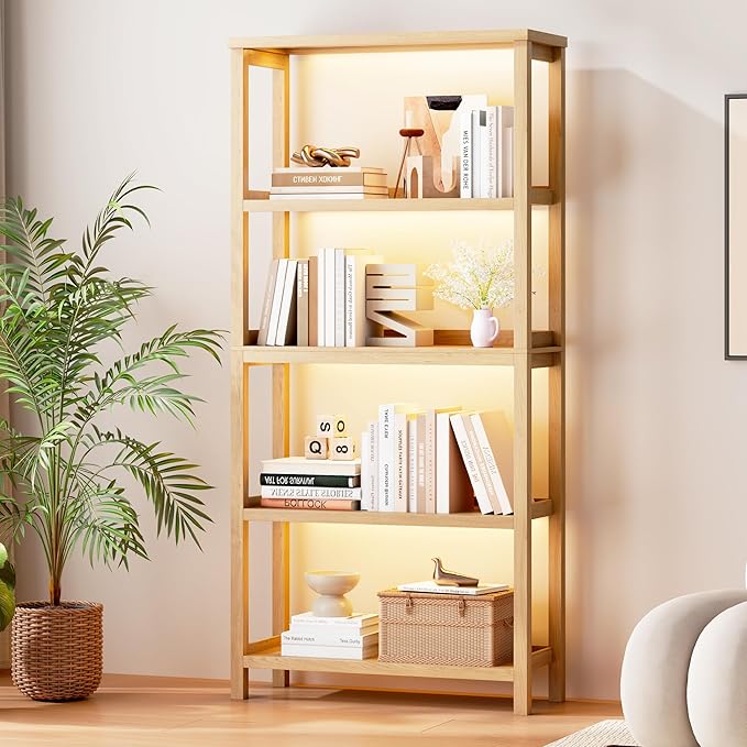 Vlsrka 5 Tier Wooden Bookshelf by VlsrkaFurniture