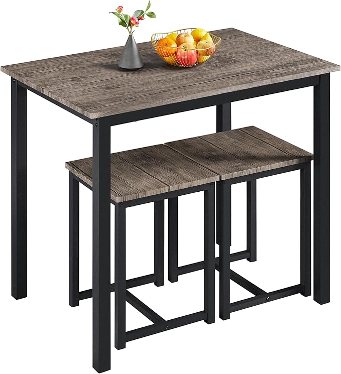 Yaheetech 3 Piece Dining Table Set by Yaheetech