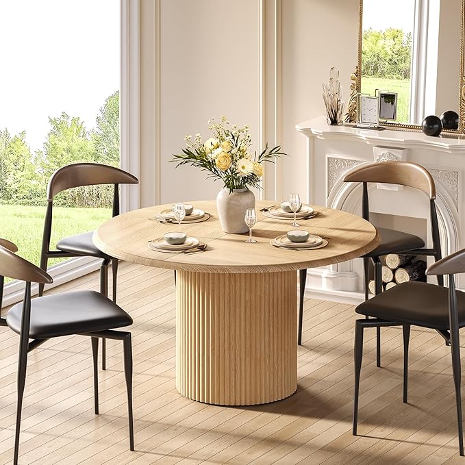 LITTLE TREE 47 Inches Round Dining Table by LITTLETREE