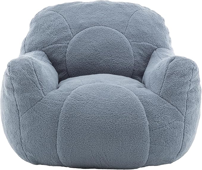 Furniliving Bean Bag Chair, Giant Bean Bag Chair Stuffed Floor Sofa - Image 9