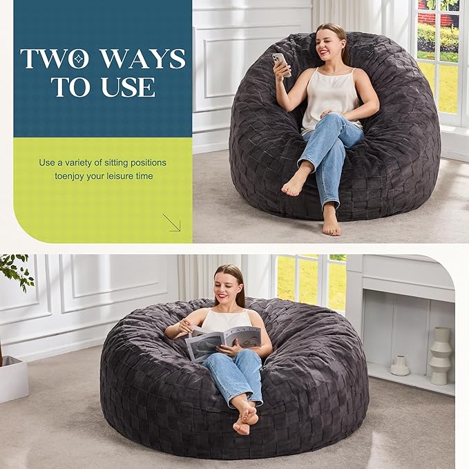 Hobestluk Bean Bag Chairs Beanbag Chair - Image 3