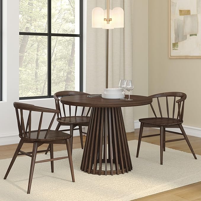 Plank+Beam Lido Round Dining Table, Minimalist Kitchen Table - Image 6