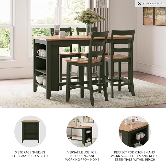 Signature Design by Ashley Gesthaven Modern Counter Height Dining Table - Image 4