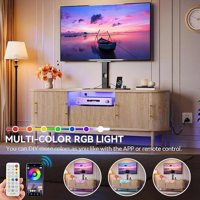 YITAHOME Fluted TV Stands for Living Room - Image 5
