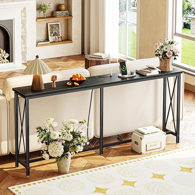 SUPERJARE 70 Inch Console Table - Image 6