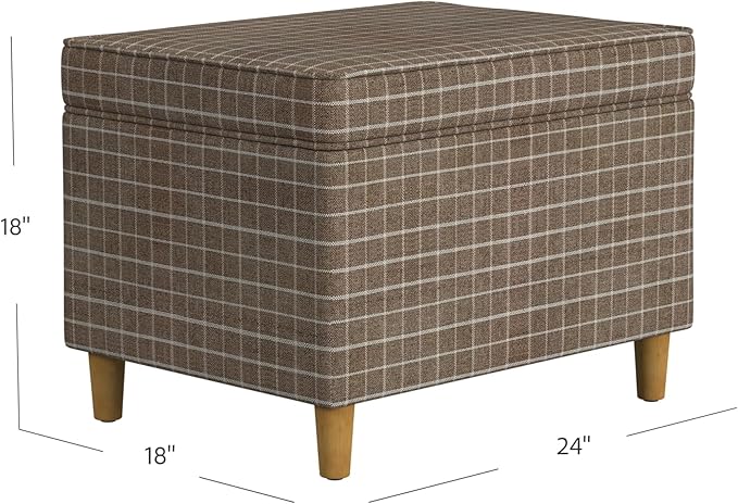 Home Decor | Dinah Collection Modern Storage Ottoman | Ottoman - Image 3
