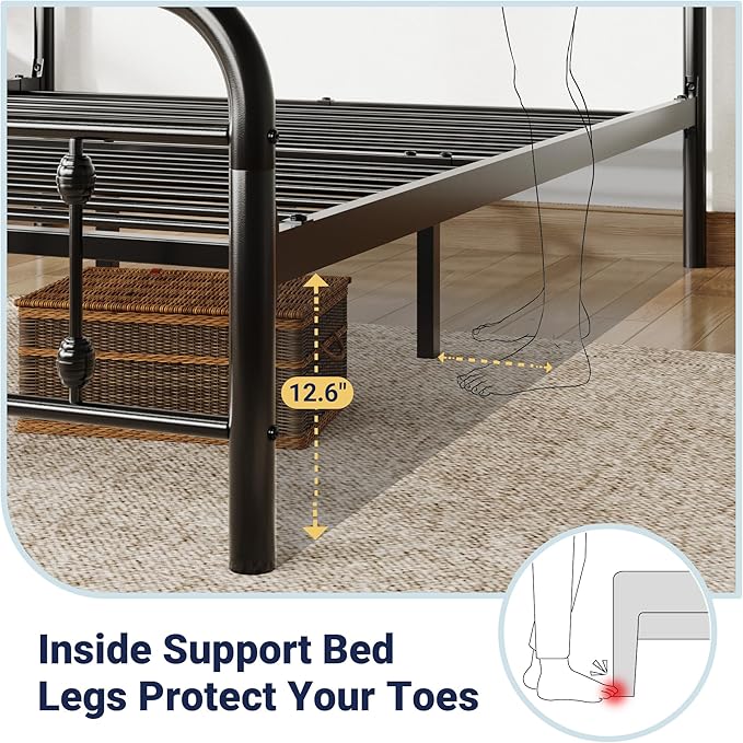 Allewie Queen Size Metal Platform Bed Frame - Image 6