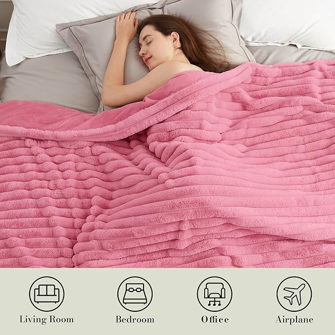 Amélie Home Faux Fur Throw Blanket - Image 5