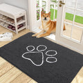 OLANLY Door Mat for Muddy Dog Paws 48x30, Ultra Absorbent Chenille Mud Doormat by OLANLY