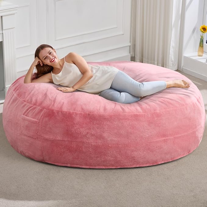 Hobestluk 6ft Bean Bag Chairs for Adults Large Beanbag Chair by YourHomeDeservesMore