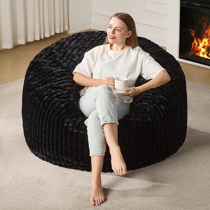 Hobestluk 4ft Bean Bag Chairs for Adults Large Beanbag Chair by YourHomeDeservesMore