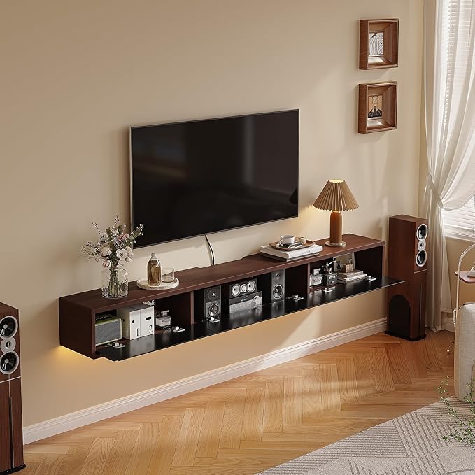 Floating TV Stand Matte Finish, Floating TV Console, Under TV Shelf - Image 3