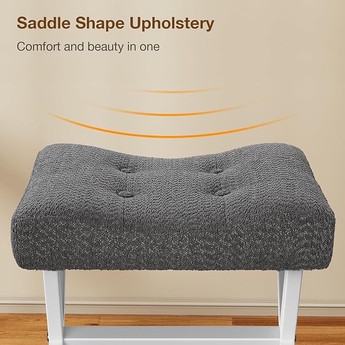 18-Inch Large Vanity Stool Chair, Vanity Bench - Image 4