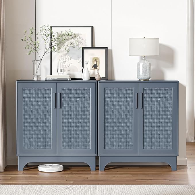 Rattan Cabinet, Sideboard Storage Cabinet - Image 6