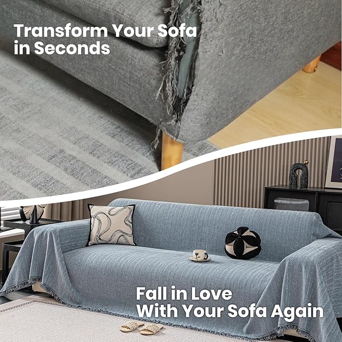 Nobildonna Sofa Cover Washable Soft Thicken Chenille Couch Cover - Image 5