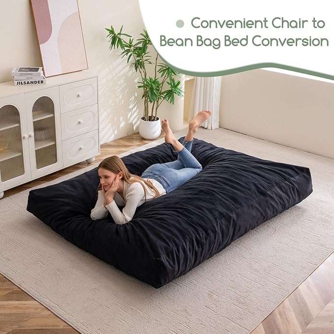 HIGOGOGO Giant Bean Bag Chair Bed - Image 5