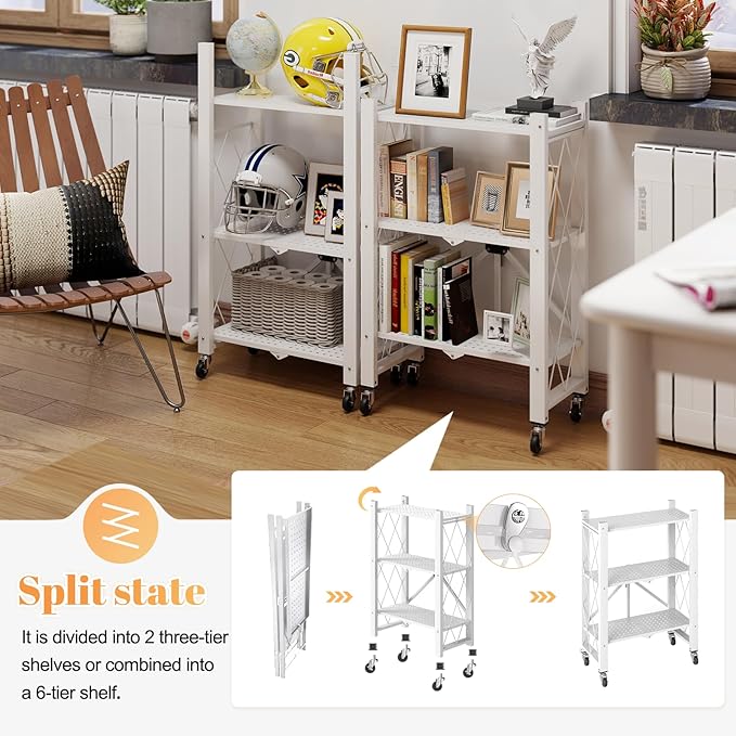 BAYOYONI 6 Tier Industrial Bookshelf - Image 4
