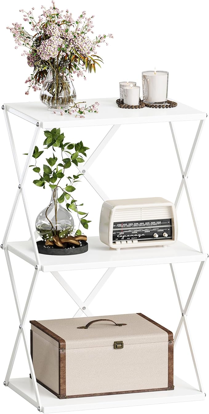 3-Tier End Table Small Side Table Tall Bedside Night Stand by IRCPEN