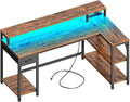 SUPERJARE 53 inch Reversible L Shaped Desk by SUPERJARE