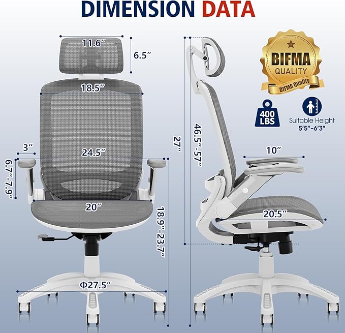 GABRYLLY Ergonomic Office Chair, High Back Home Desk Chair - Image 3