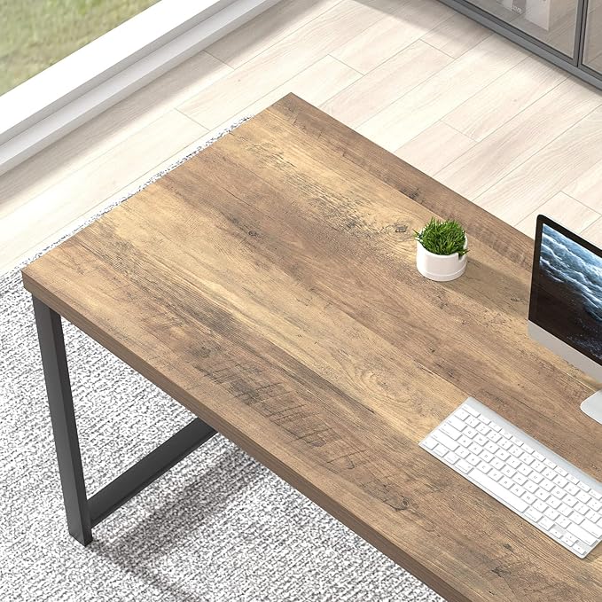 FOLUBAN Computer Desk, Modern Home Office Desk - Image 4