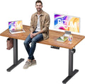 Electric Standing Desk, 55x24 inches Height Adjustable Desk, Sit to Stand Desks by Unknown