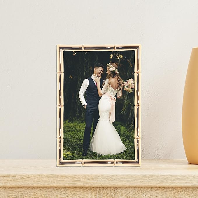 Lawrence 712246 4-Inch W x 6-Inch H Gold Metal Picture Frame - Image 2