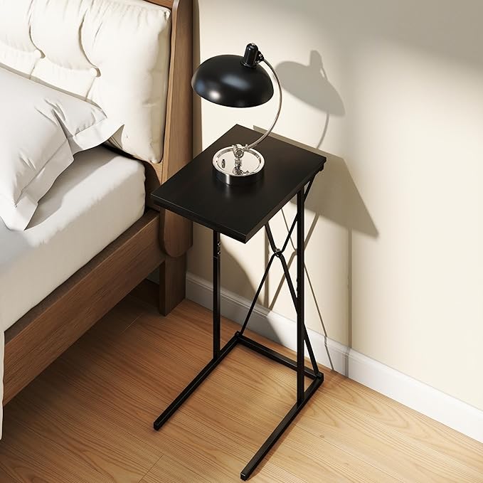 Manora TV Dinner Tray Table, C Shaped End Table - Image 5