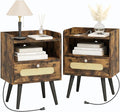 Nightstands/Beside Table Set of 2 by AGDULL