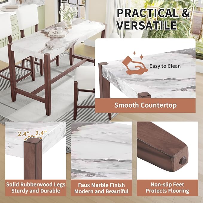 Ball & Cast 5-Piece Dining Table Set - Image 7