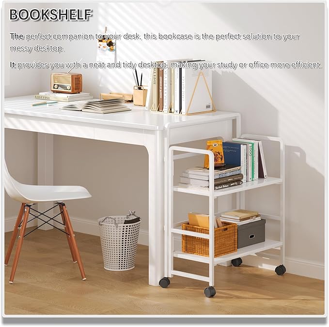 4NM 2 Tiers No-Assembly Folding Bookshelf - Image 3
