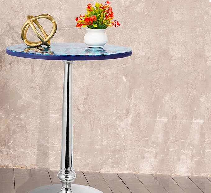 CLEENTABLE Mosaic Round End Table - Image 9
