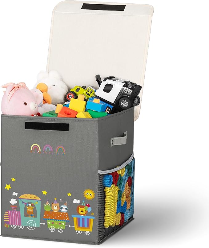 40L Large Toy Storage Box with Lid, Large Toy Box Chest by Unknown